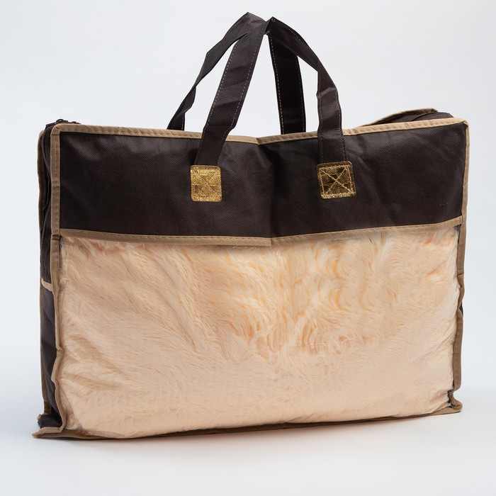 Плед мех "Шиншилла" двухсторонний, 240х220 см, персик