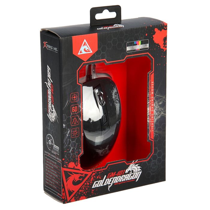 Игровая мышь Xtrike Me GM-401 USB 6-ти кнопочная, 7 цветная подсветка.