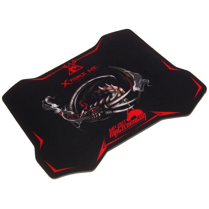 Коврик для мыши для мыши Xtrike Me MP-001, 300x230x4 мм, черно-красный