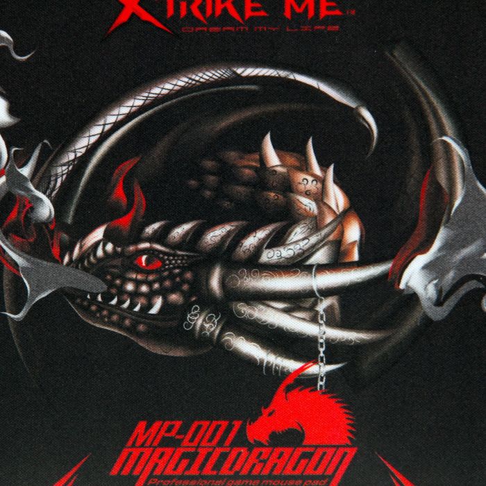 Коврик для мыши для мыши Xtrike Me MP-001, 300x230x4 мм, черно-красный