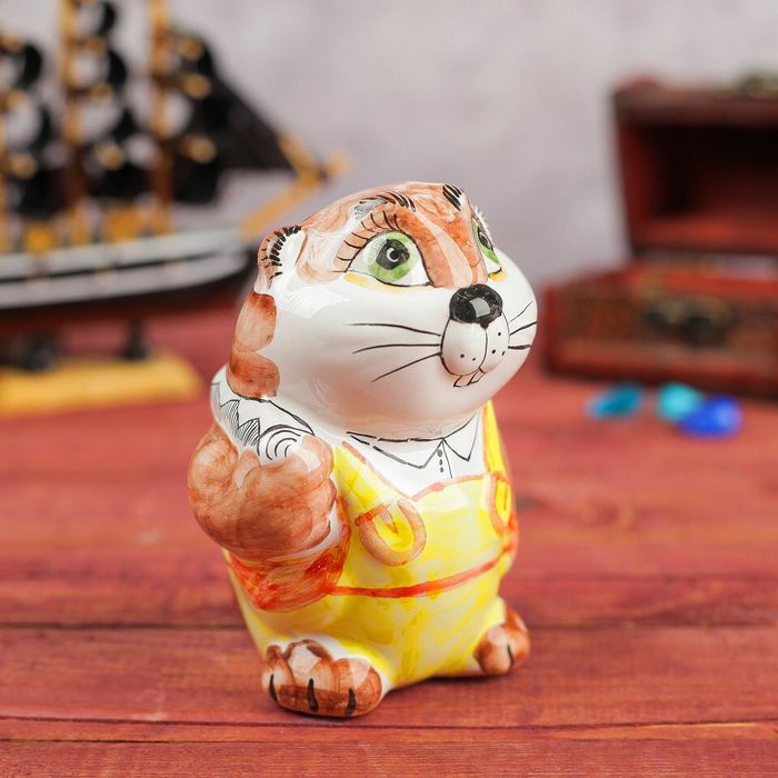 Фигурка "Бобёр" майолика 9 см