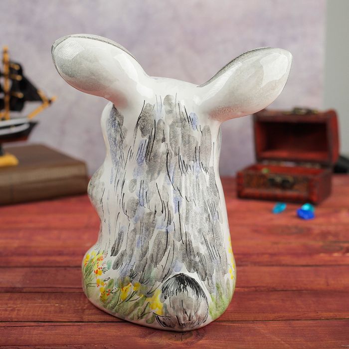 Фигурка "Заяц пасхальный" майолика, 21см