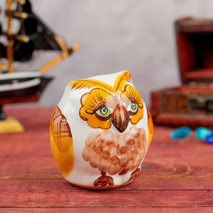 Фигурка "Сова" майолика