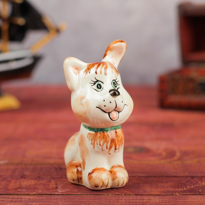 Фигурка «Щенок», роспись, 8 см, микс