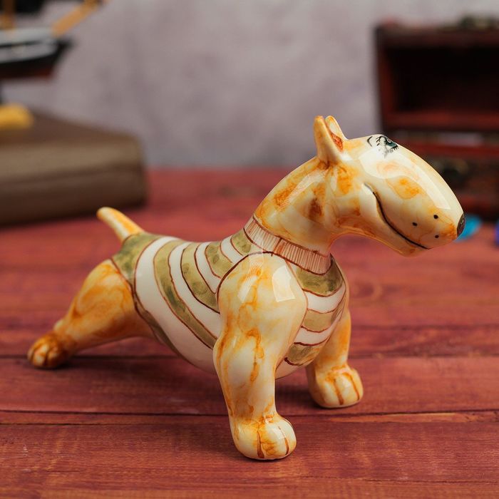 Фигурка "Бультерьер - пограничник", 8,5см