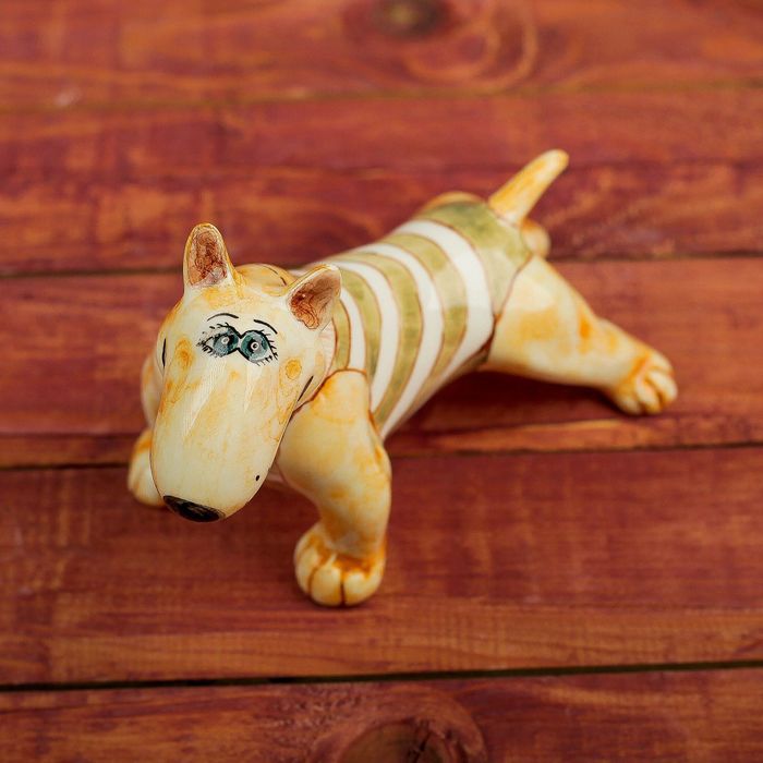 Фигурка "Бультерьер - пограничник", 8,5см