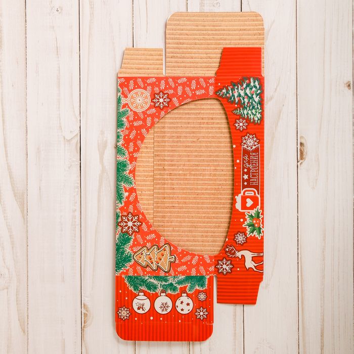 Коробочка для пончиков «Теплого чаепития», 10 х 20 х 5 см