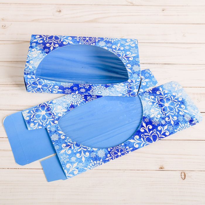 Коробочка для пончиков «Зима», 10 х 20 х 5 см