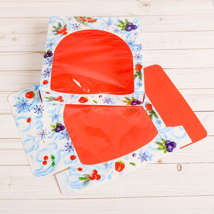 Коробочка для пончиков «Снежное утро», 20 х 20 х 5 см