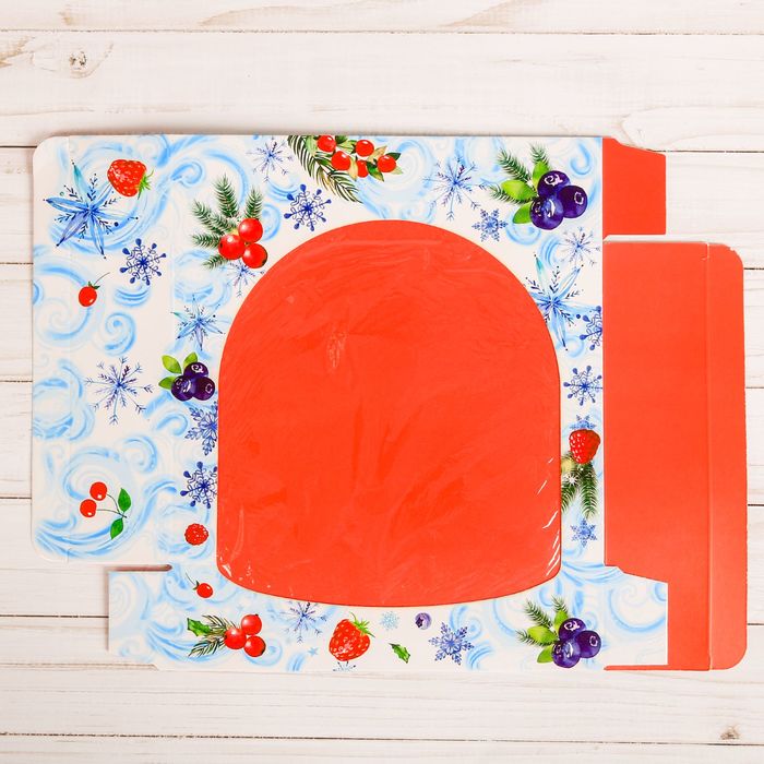 Коробочка для пончиков «Снежное утро», 20 х 20 х 5 см