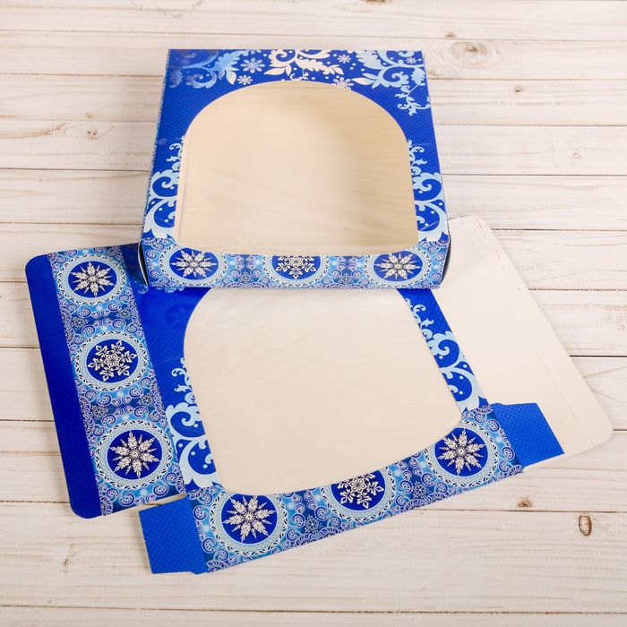 Коробочка для пончиков «Гжель», 20 х 20 х 5 см