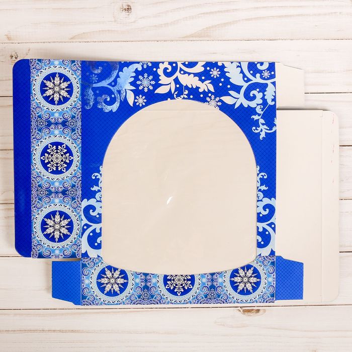 Коробочка для пончиков «Гжель», 20 х 20 х 5 см