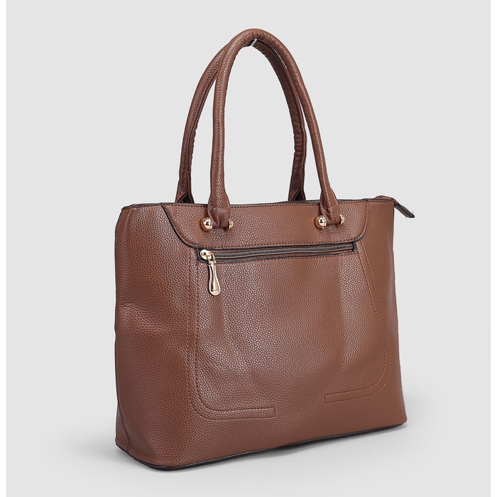 Сумка женская, отдел с перегородкой на молнии, 2 наружных кармана, цвет хаки