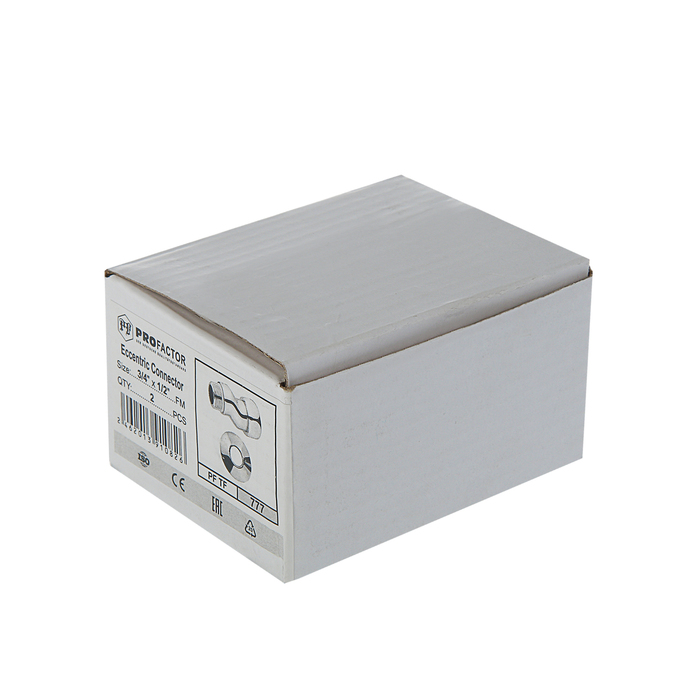 Эксцентрик ProFactor, с накидной гайкой, 3/4" внутренняя резьба х 1/2" наружная резьба