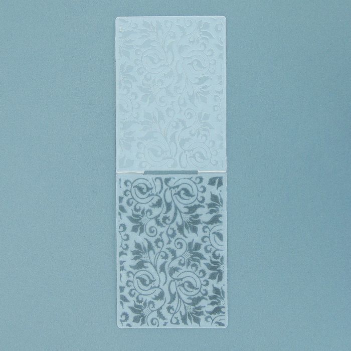 Трафарет для эмбосирования пластик "Растительный орнамент" 29,5х10,5 см