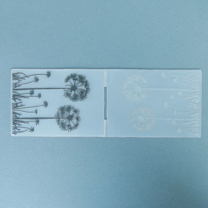 Трафарет для эмбосирования пластик "Одуванчики" 29,5х10,5 см