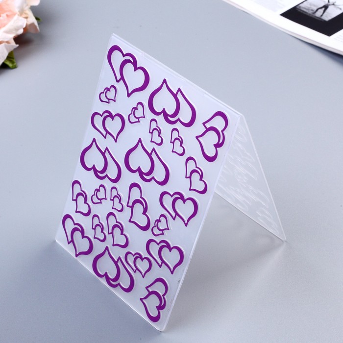 Трафарет для эмбосирования "Сердечность"