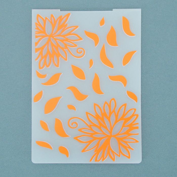 Трафарет для эмбосирования "Пионы"