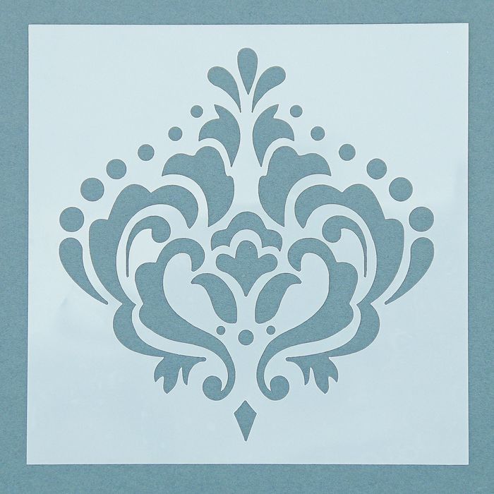 Трафарет пластик "Вензель" 13х13 см