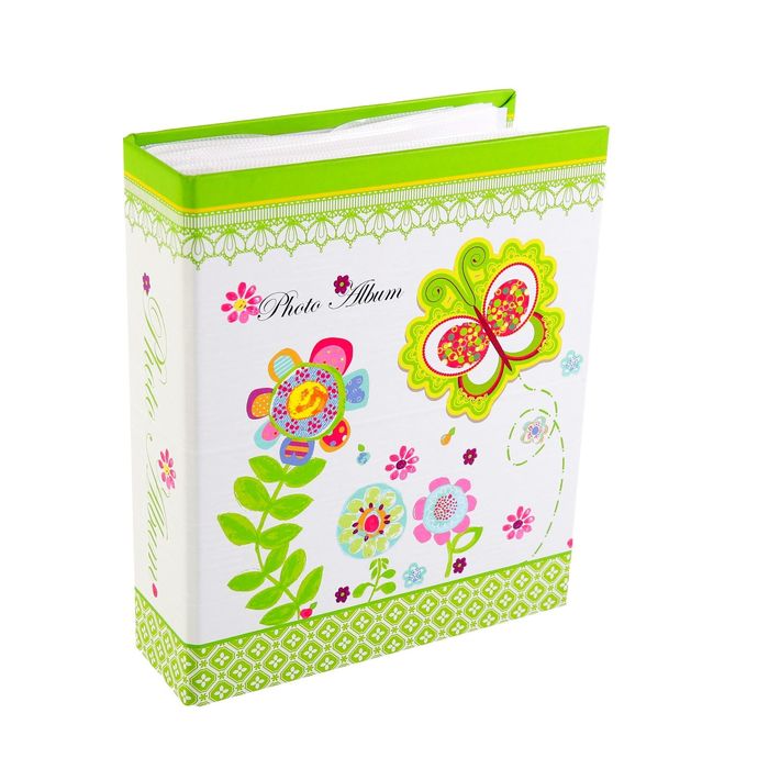 Фотоальбом на 40 фото 10х15 см "Яркая полянка" в коробке МИКС 17х14х4,8 см