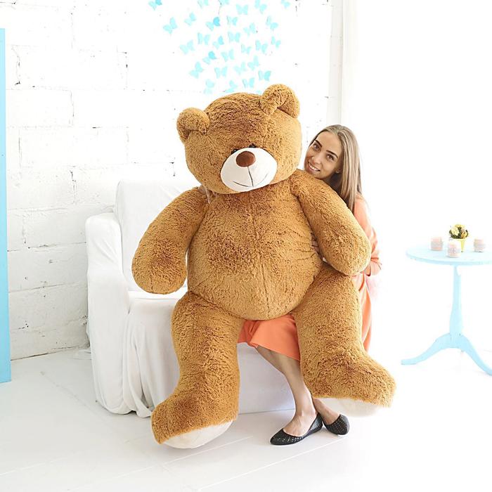 Мягкая игрушка Premium Quality "Мишка Марк", цвет шоколадный, 140 см =