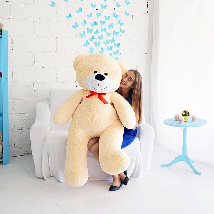 Мягкая игрушка "Мишка Федор", цвет персиковый, 150 см