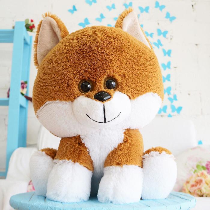 Мягкая игрушка "Собака Вольт", цвет шоколадный, 45 см