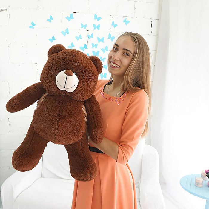 Мягкая игрушка "Мишка ТОМ", цвет коричневый, 60 см