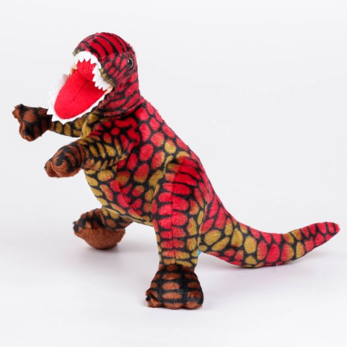 Мягкая игрушка "Динозавр Тиранозавр Рекс", цвет красный, 40 см