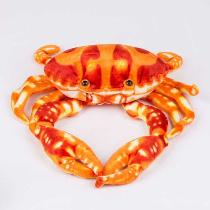 Мягкая игрушка "Краб средний", 40 см, оранжевый