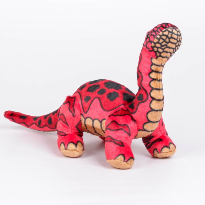Мягкая игрушка "Динозавр Диплодок", цвет красный, 40 см