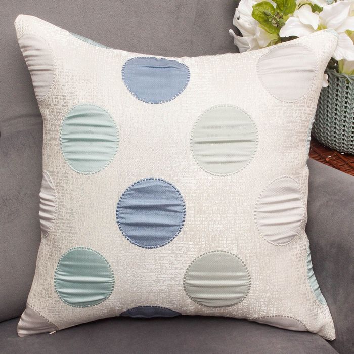 Наволочка декоративная "Этель" Конфетти голубой 42*42 см