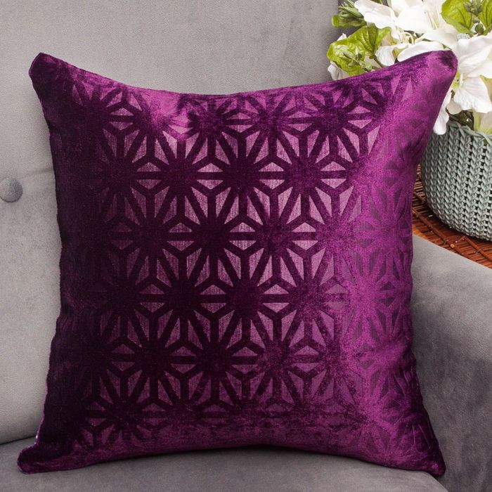 Наволочка декоративная "Этель" Капри фуксия 42*42 см