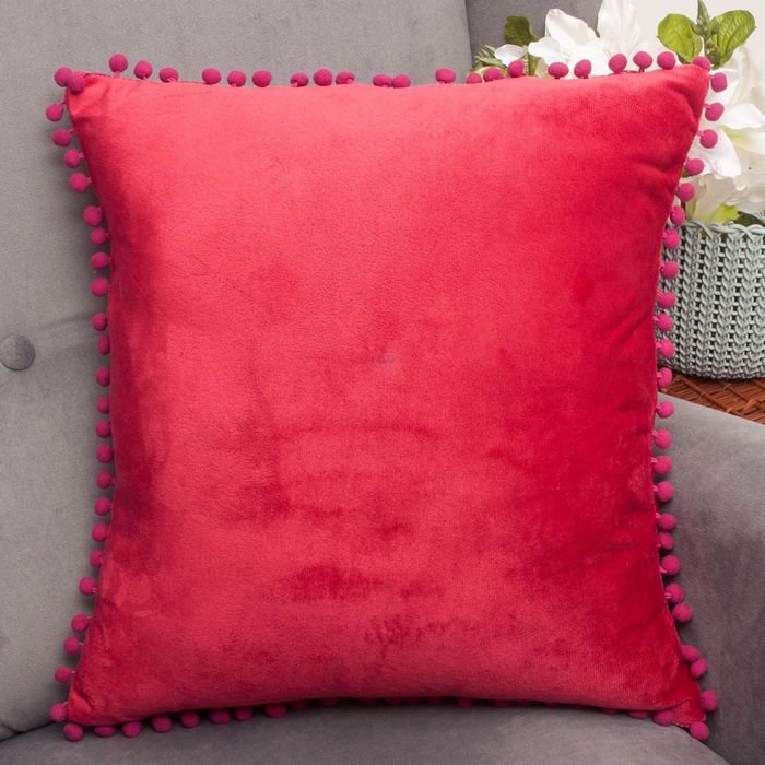 Наволочка декоративная "Этель" Лонда бордо 45*45 см