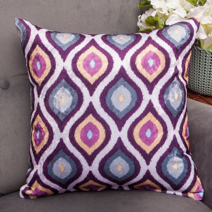 Наволочка декоративная "Этель" Ясмин цв.фиолетовый 42*42 см