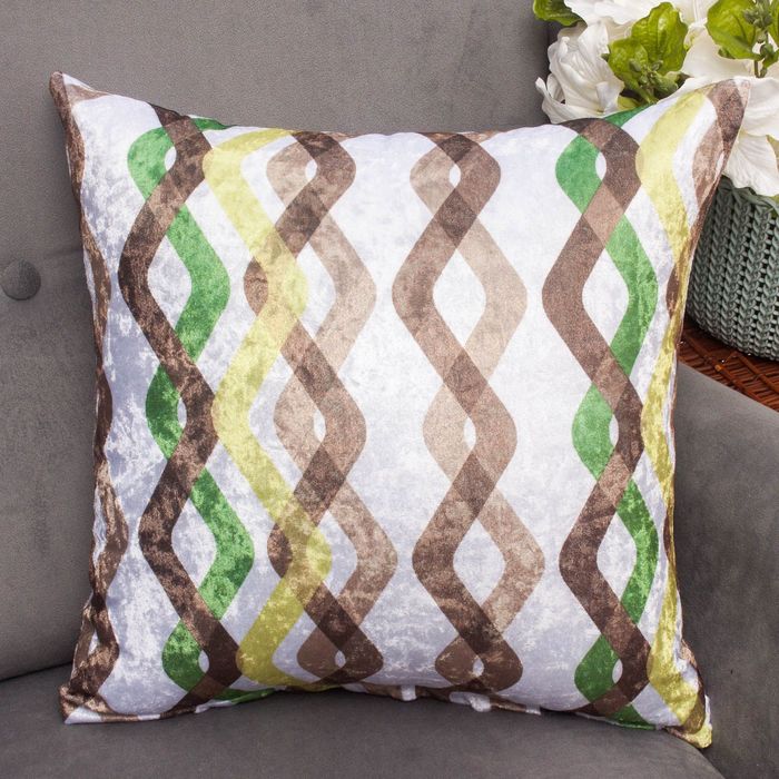 Наволочка декоративная "Этель" Лейла цв.зелёный 42*42 см