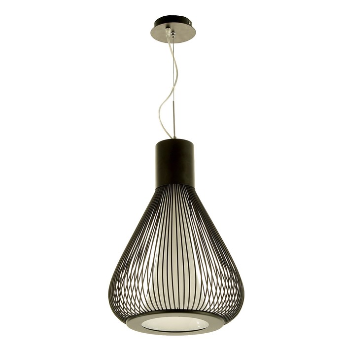 Светильник подвес 2665/1+1669 чёрный "Френсис" Е27 1х60W 100х32х32 см