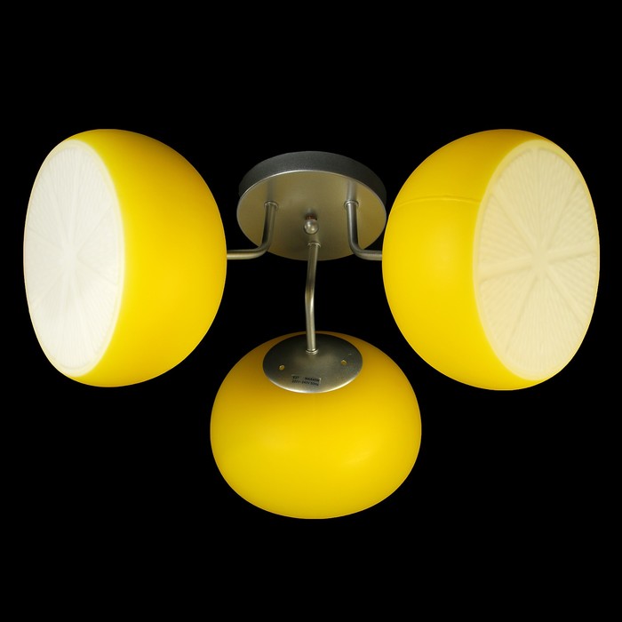 Люстра "Лимоны", Е27, 3 × 60 W, 29 × 52 × 52 см