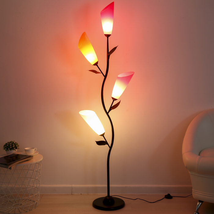 Светильник напольный 618/4 "Крокус" E27 4х15Вт 27х27х150 см