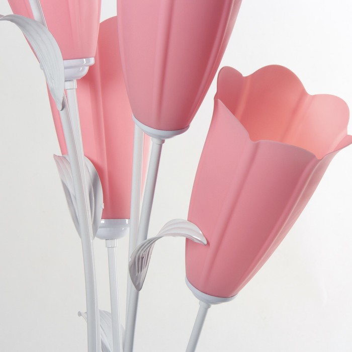 Светильник напольный 956/6 "Нарцисс" E27 6х15Вт розовый 27х27х150 см