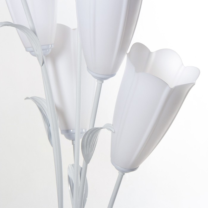 Светильник напольный 956/6 "Нарцисс" E27 6х15Вт белый 27х27х150 см