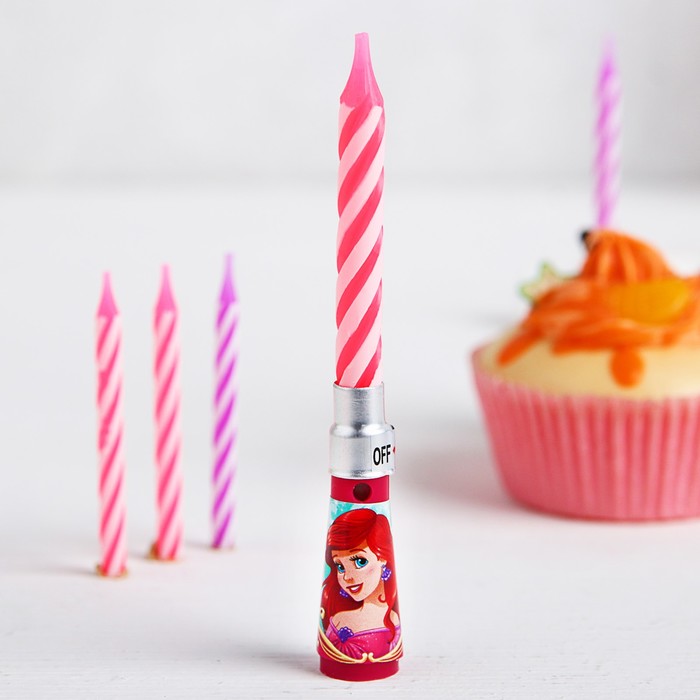 Свеча в торт музыкальная Дисней, Принцессы: Русалочка