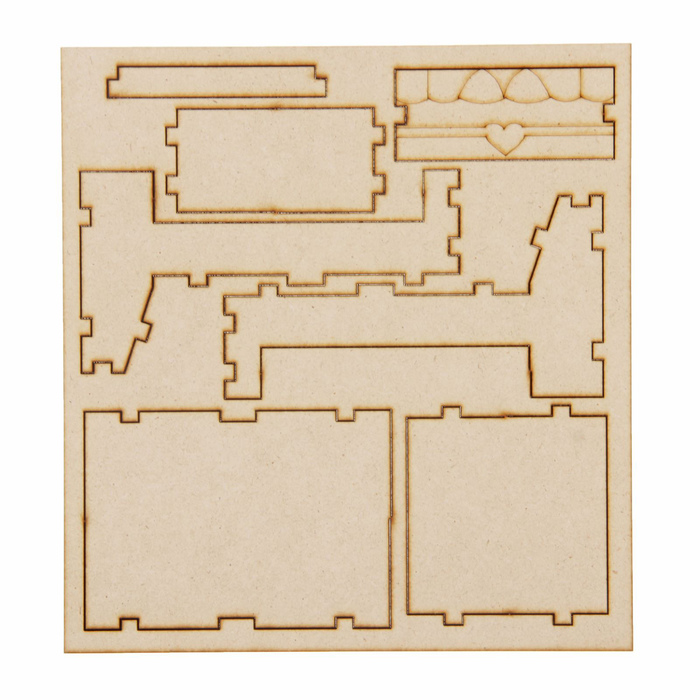 Кукольная мебель "Кровать"