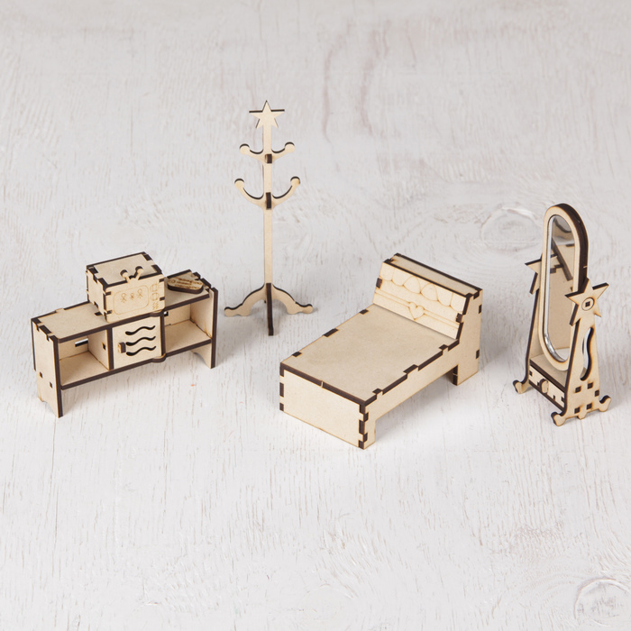 Кукольная мебель "Кровать"