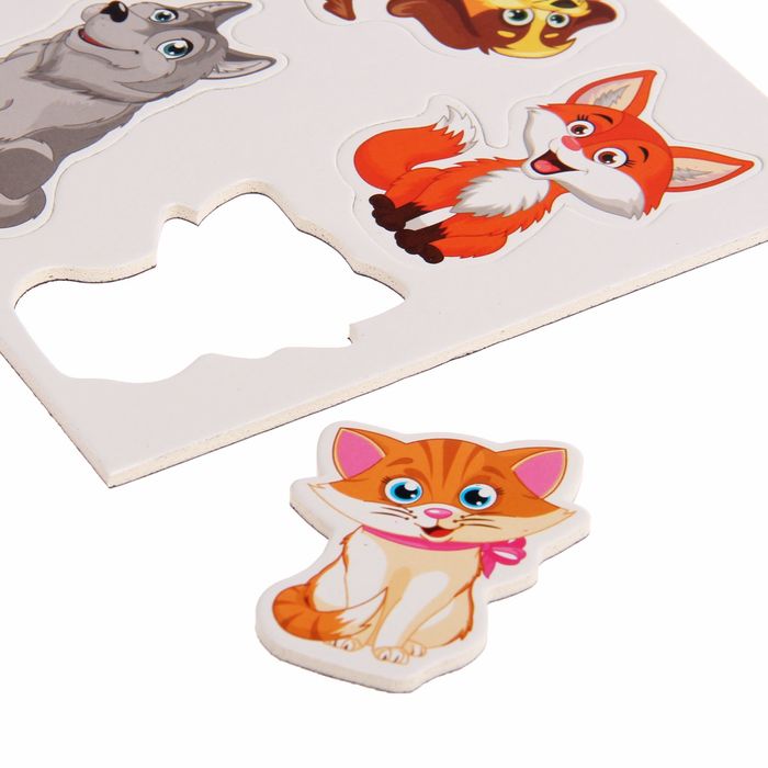 Набор развивающих магнитов "Зверята"