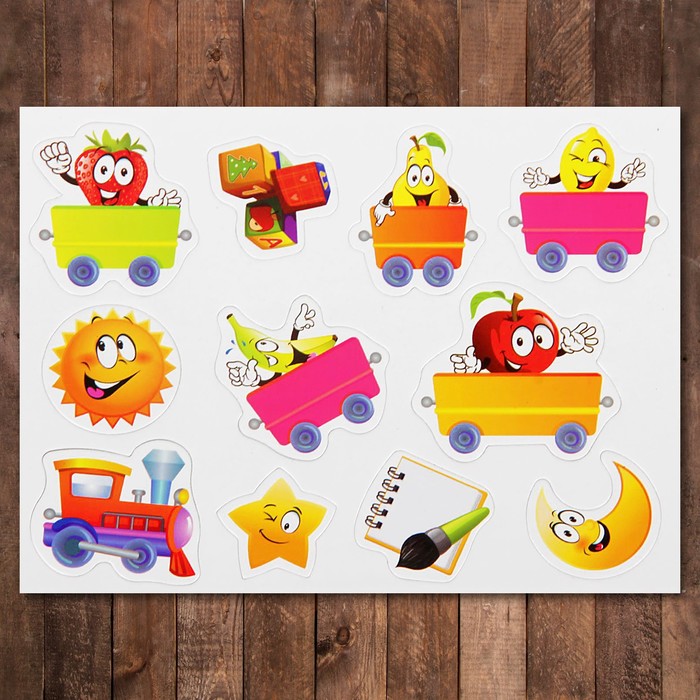 Набор развивающих магнитов "Веселые фрукты"