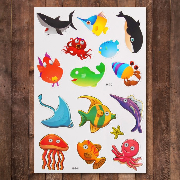 Набор развивающих магнитов "В море"