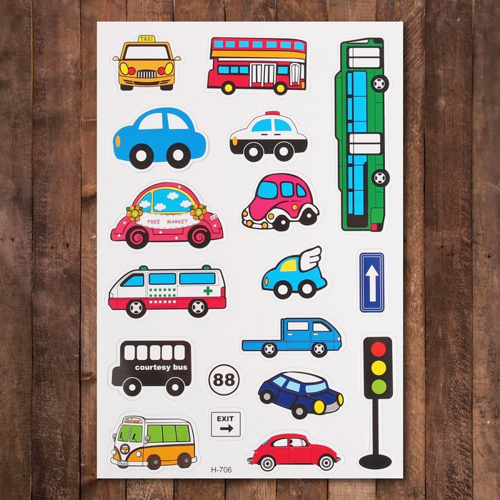 Набор развивающих магнитов "Наземный транспорт"