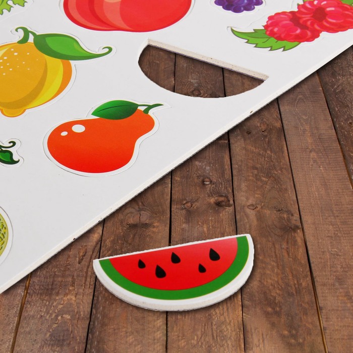 Набор развивающих магнитов "Изучаем фрукты"