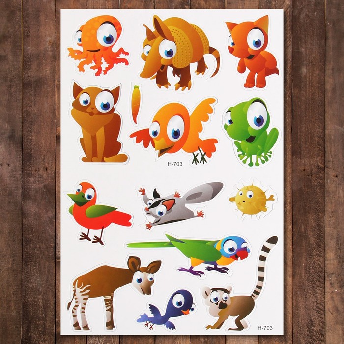 Набор развивающих магнитов "Глазастики-животные и птицы"